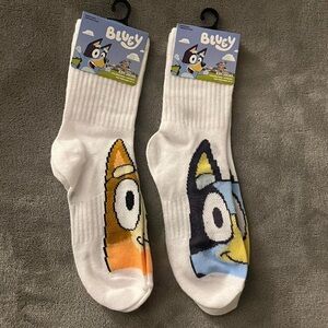 NWT Bluey and Bingo socks.